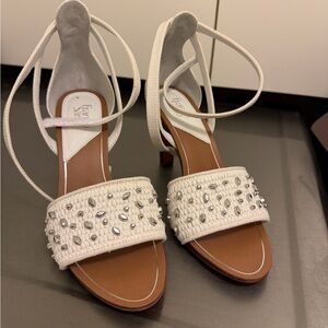 NEW Franco Sarto Elegant White Sandals